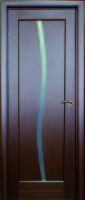 Дверное полотно стекло м.№37 600х2000мм шпон Венге. ЛЕВАЯ Аристон