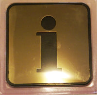 Знак информационный"Инфо"золото L002INFO