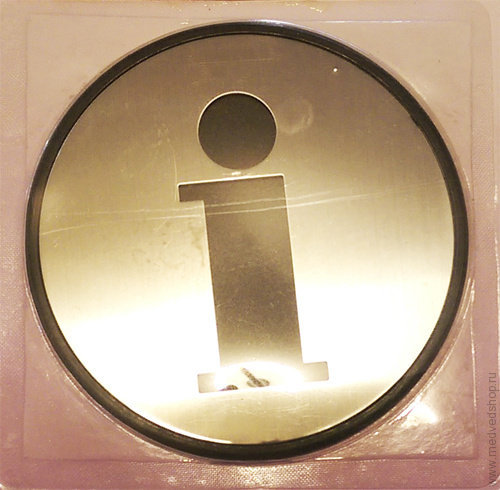Знак информационный"Инфо"серебро L001INFO