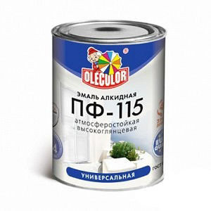 Эмаль ПФ-115 салатный (0,5кг) OLECOLOR