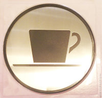 Знак информационный"Кафе"серебро L001CAFE