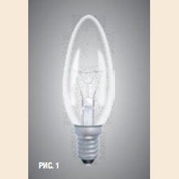 Лампа накаливания прозрачная свеча 60Вт Е27 Selecta/TDM