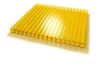 Поликарбонат сотовый желтый (Sotalight) 6000х2100мм толщ. 3,5мм ЧД43