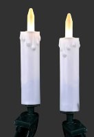 Свечи елочные С-20LED(теп.свет),30см м/у свечами,1,5мпровод д/внутр. помещ.