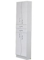Дионис Шкаф-колонна  1221-3 белый, левый (325*2019*323) двухстворчатый