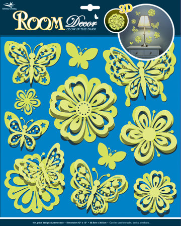 Стикер RoomDecor RCA 3801 (сказочные цветы)
