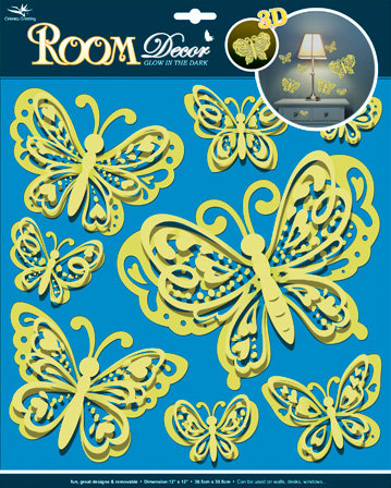 Стикер RoomDecor RCA 3802 (сказочные бабочки)