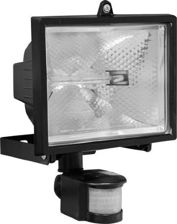 Прожектор GL2401 с датчиком движения 150Вт с лампой (черный)