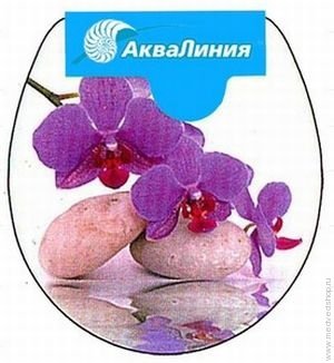 Сиденье для унитаза RY3052 орхидея