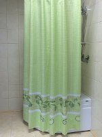 Штора для ванны 180*180 BATH FRESCO (зеленый) ch-1241/1