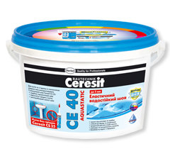 Затирка цементная Ceresit CE 40 белая 2кг. (шов 1-10мм)