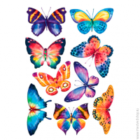 Декоретто АI 1006 Акварельные бабочки